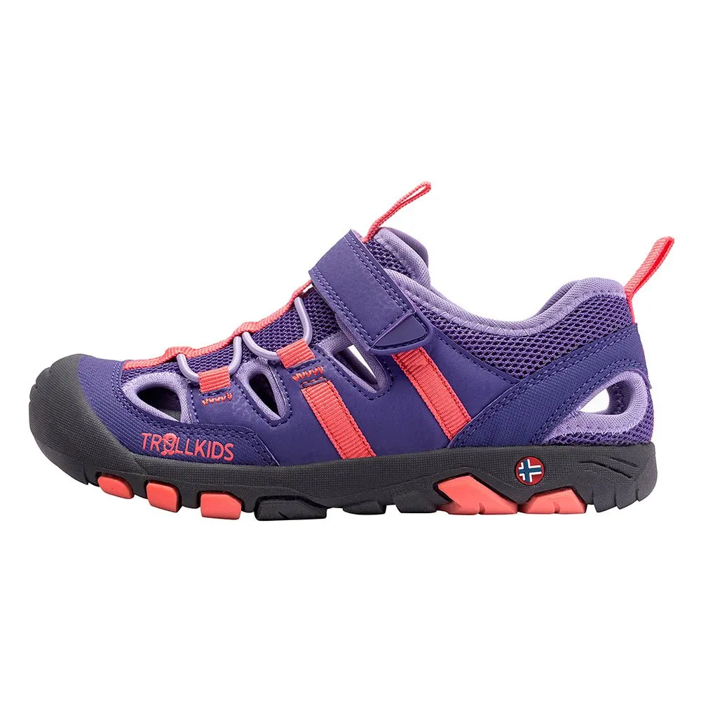 Trollkids Kroksand Sandalen, Dark purple / coral rose, EU 36