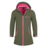 Dusky olive / light magenta