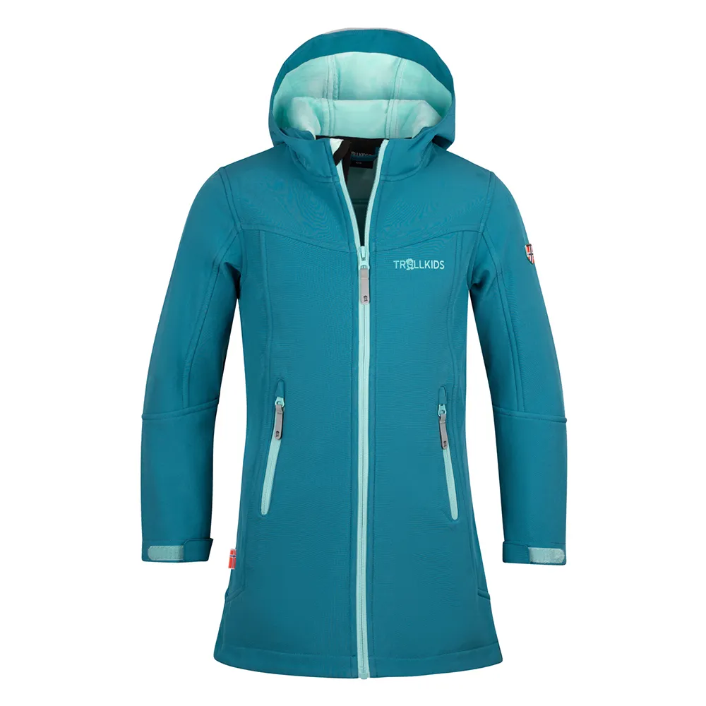 Trollkids Lillesand Coat Jacke Refurbished, Teal / aqua, 116cm Trollkids Lillesand Coat Jacke Refurbished, Teal / aqua, 116cm