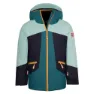 Aqua / teal / navy / honey
