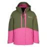Dusky olive / light magenta