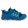 Cobalt blue / dusky turquoise / dark navy