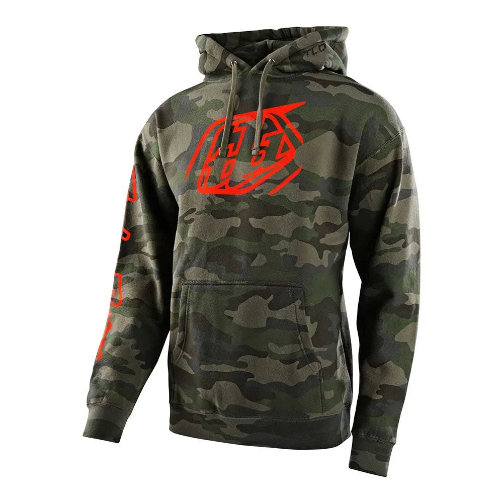 Troy Lee Designs Cropped Badge Kapuzenpullover, Forest camo, S Troy Lee Designs Cropped Badge Kapuzenpullover, Forest camo, S