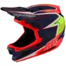 Troy Lee Designs D4 Carbon Downhillhelm, Lines black / red