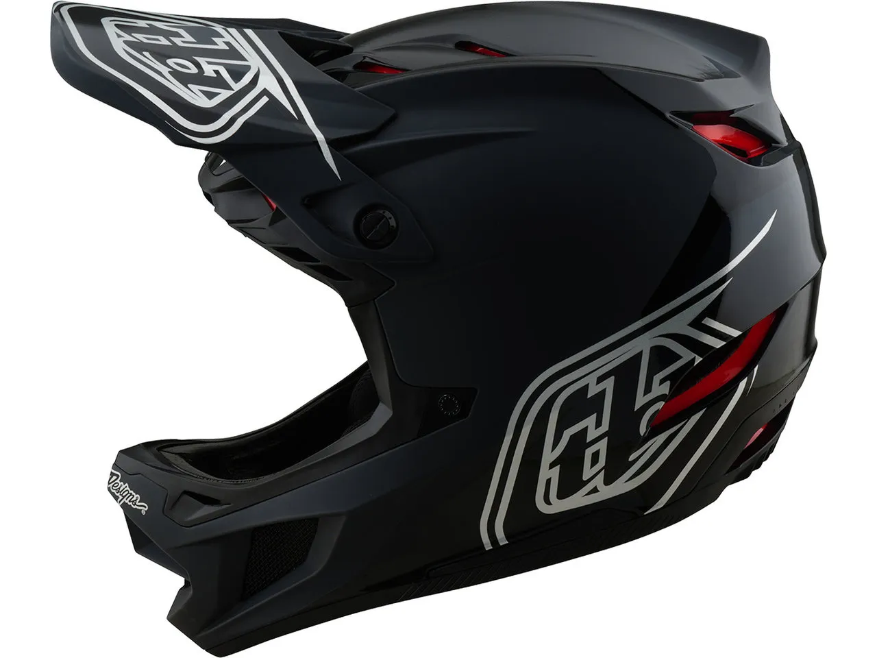 Troy Lee Designs D4 Polyacrylite Fullface Helm, Shadow black