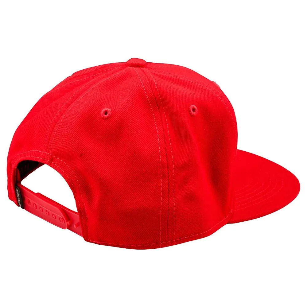 Troy Lee Designs Flat Bill Badge Kappe, Team red