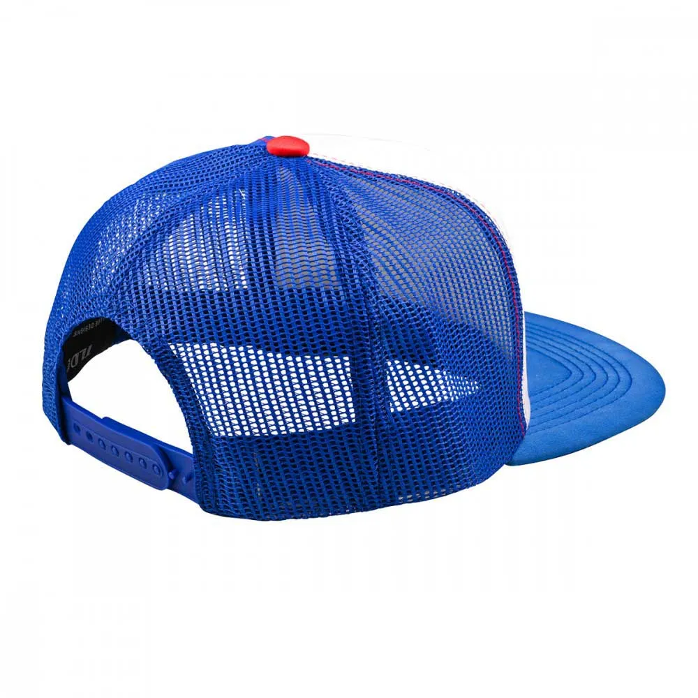 Troy Lee Designs Peace Out Trucker Kappe, White blue Troy Lee Designs Peace Out Trucker Kappe, White blue