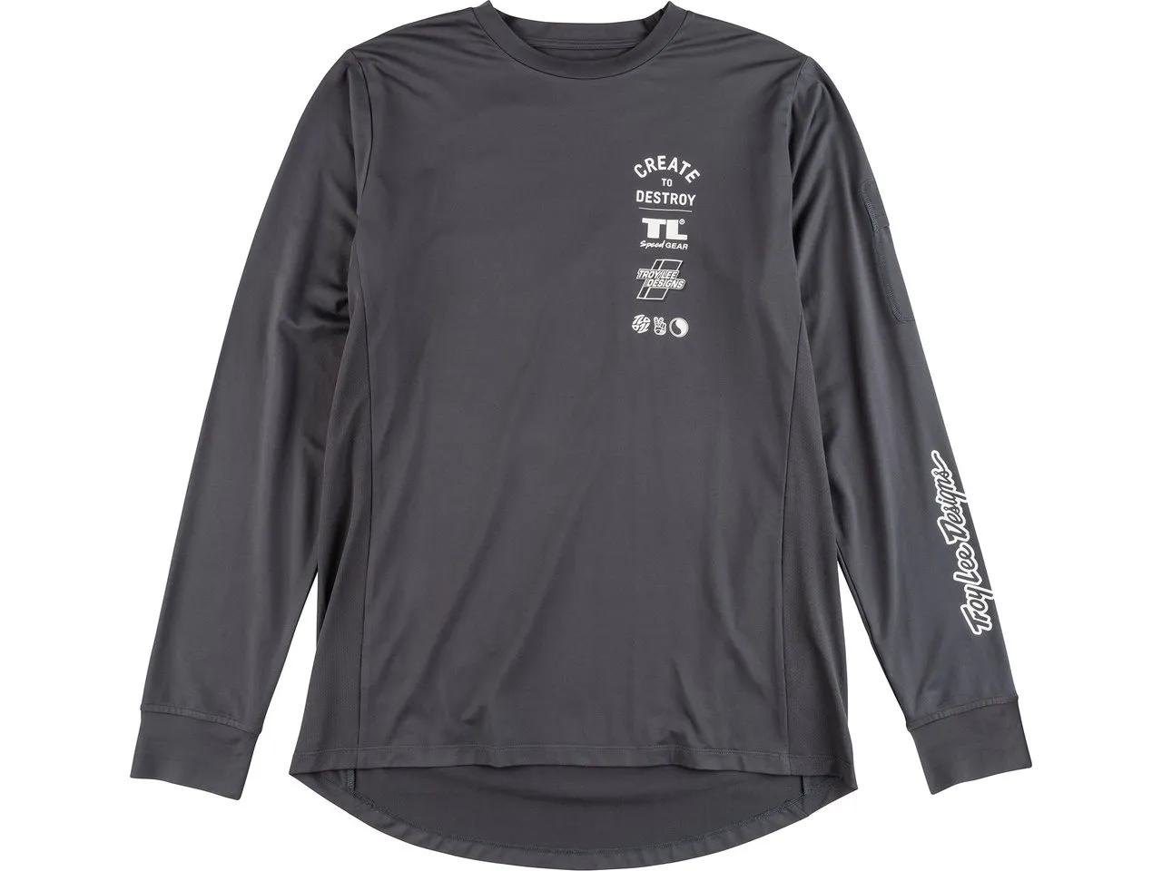 Troy Lee Designs Ruckus L Ride Tee Trikot, Grau Troy Lee Designs Ruckus L Ride Tee Trikot, Grau