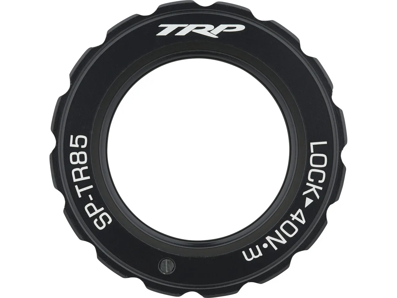 TRP SP-TR85 Disc Center Lock Verschlussring mit Außenverzahnung, Schwarz, one_size TRP SP-TR85 Disc Center Lock Verschlussring mit Außenverzahnung, Schwarz, one_size