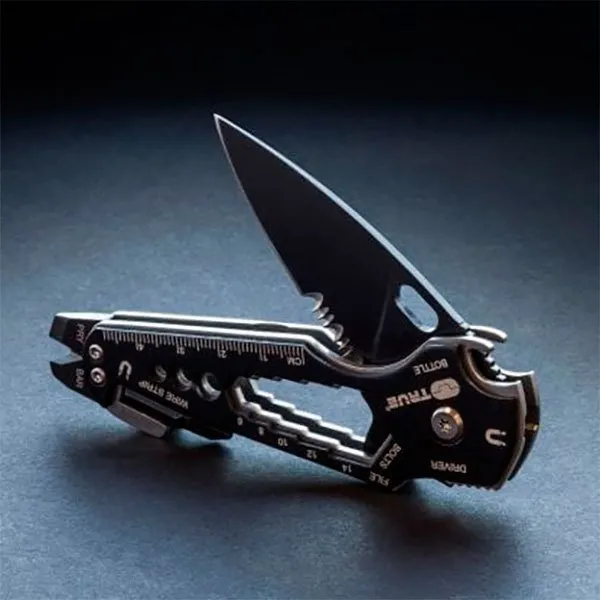 True Utility Smartknife+-the Knife+ 15 Essential Tools Multitool, Silver, One Size True Utility Smartknife+-the Knife+ 15 Essential Tools Multitool, Silver, One Size