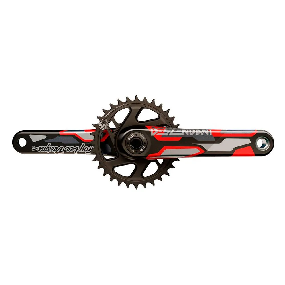 Truvativ Descendant Dh Eagle Tld Carbon Dm Kurbelgarnitur, Black / red, 165mm, 32t Truvativ Descendant Dh Eagle Tld Carbon Dm Kurbelgarnitur, Black / red, 165mm, 32t