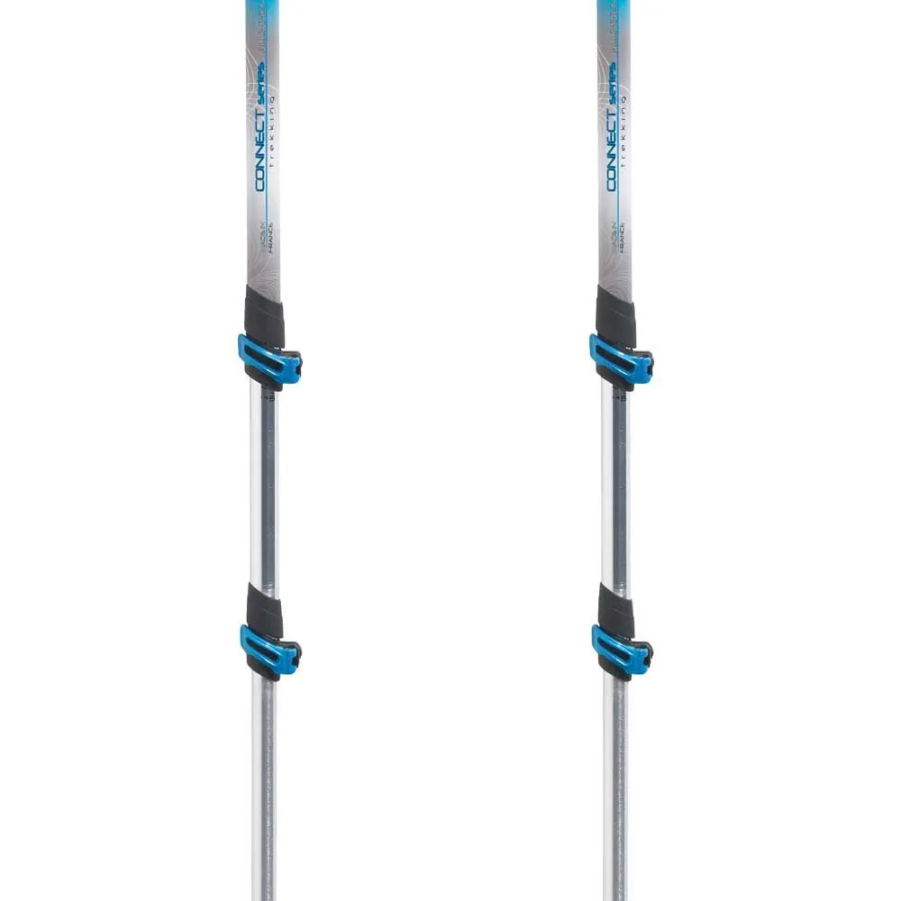 Tsl Outdoor Connect Aluminium 3 Light Wt Swing Stöcke, White / grey / blue, 72.5-140cm Tsl Outdoor Connect Aluminium 3 Light Wt Swing Stöcke, White / grey / blue, 72.5-140cm