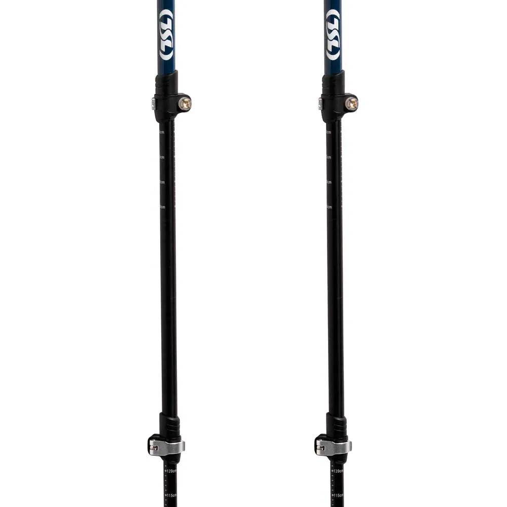 Tsl Outdoor Hiking Aluminium 3 Cross Twist Stöcke, Black, 63-135cm Tsl Outdoor Hiking Aluminium 3 Cross Twist Stöcke, Black, 63-135cm