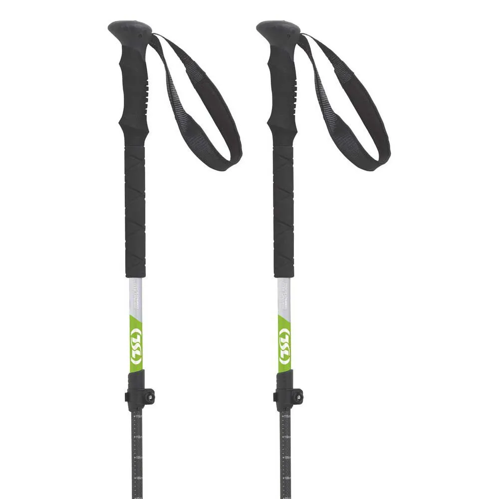Tsl Outdoor Hiking Aluminium Comp 3 Cross Stöcke, Grey / green, 60-125cm Tsl Outdoor Hiking Aluminium Comp 3 Cross Stöcke, Grey / green, 60-125cm
