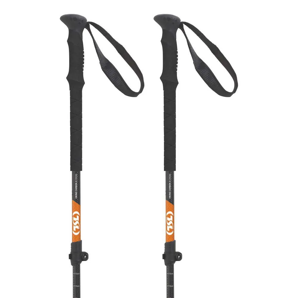 Tsl Outdoor Hiking C3 Cross Stöcke, Black / orange, 63-135cm Tsl Outdoor Hiking C3 Cross Stöcke, Black / orange, 63-135cm