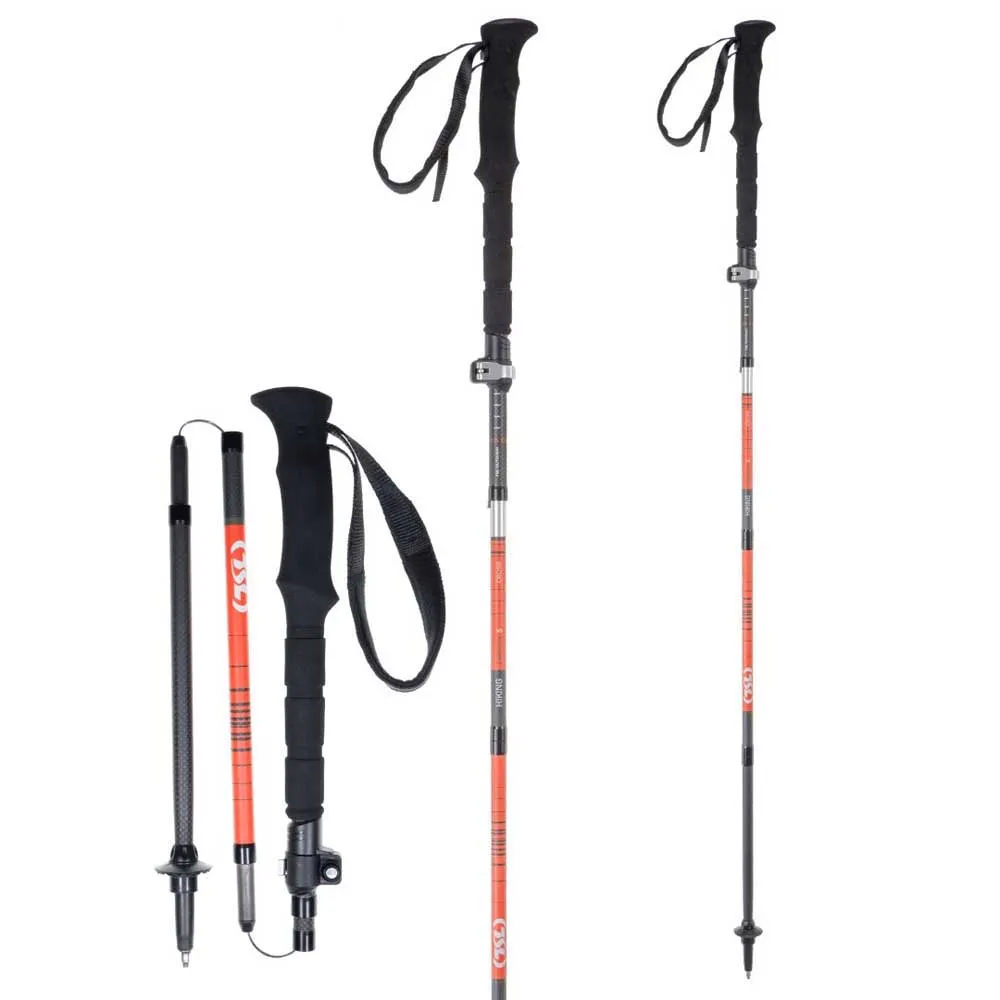 Tsl Outdoor Hiking Carbon 5 Cross Stöcke, Black / orange, One Size Tsl Outdoor Hiking Carbon 5 Cross Stöcke, Black / orange, One Size
