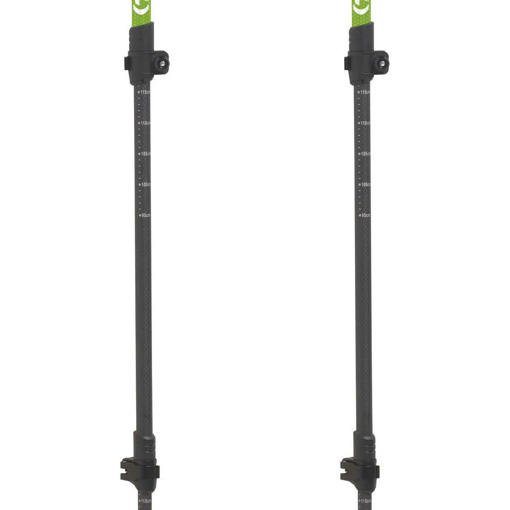 Tsl Outdoor Hiking Carbon Comp 3 Cross Stöcke, Black / green, 60-125cm Tsl Outdoor Hiking Carbon Comp 3 Cross Stöcke, Black / green, 60-125cm