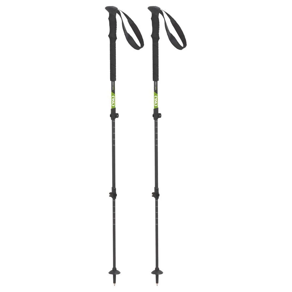Tsl Outdoor Hiking Carbon Comp 3 Cross Stöcke, Black / green, 60-125cm Tsl Outdoor Hiking Carbon Comp 3 Cross Stöcke, Black / green, 60-125cm