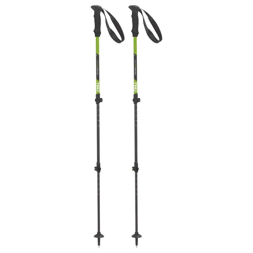 Tsl Outdoor Hiking Carbon Comp 3 Light Stöcke, Black / green, 60-125cm Tsl Outdoor Hiking Carbon Comp 3 Light Stöcke, Black / green, 60-125cm