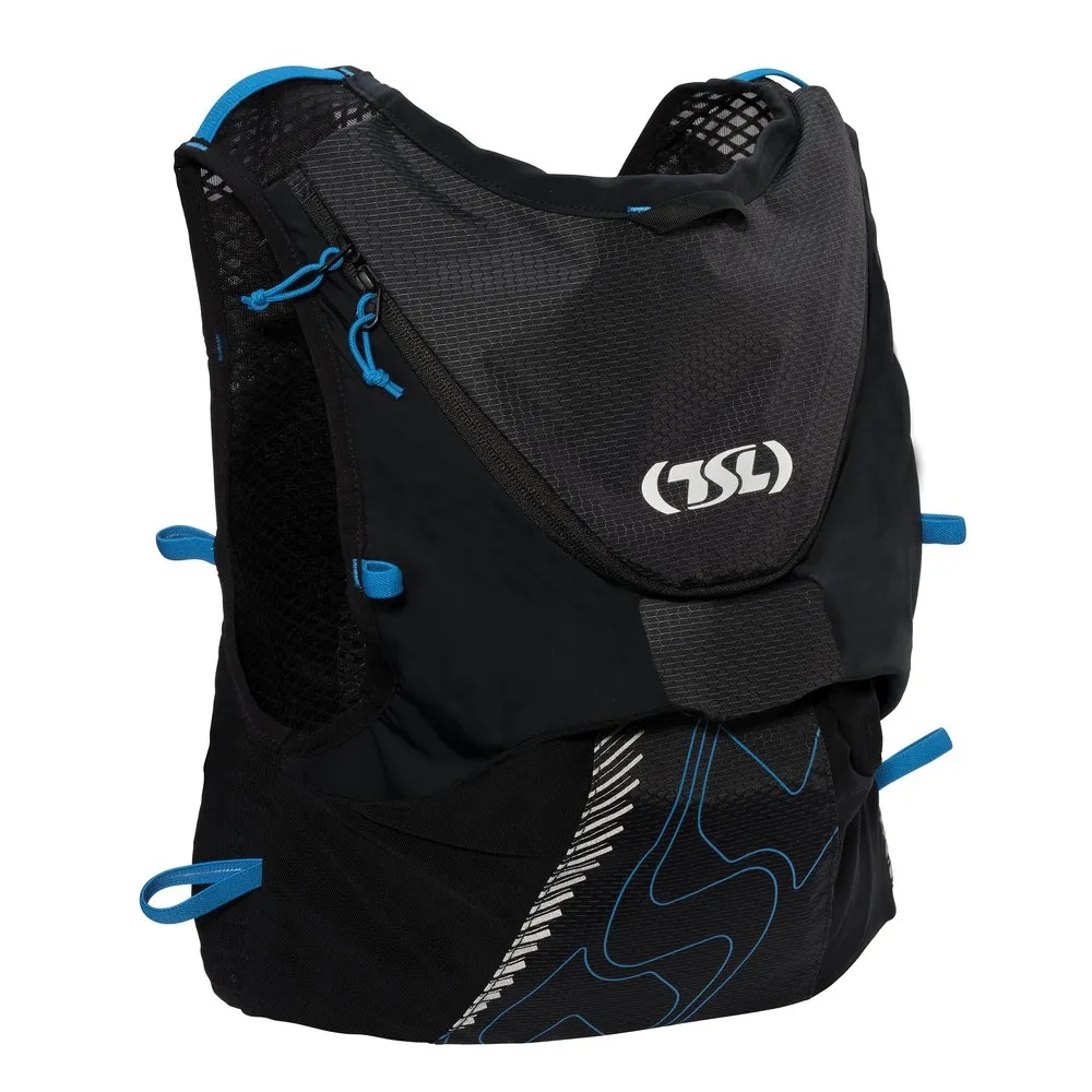 Tsl Outdoor Hydration 2 Soft Flasks Finisher 12l Trinkweste, Black / blue, XS Tsl Outdoor Hydration 2 Soft Flasks Finisher 12l Trinkweste, Black / blue, XS