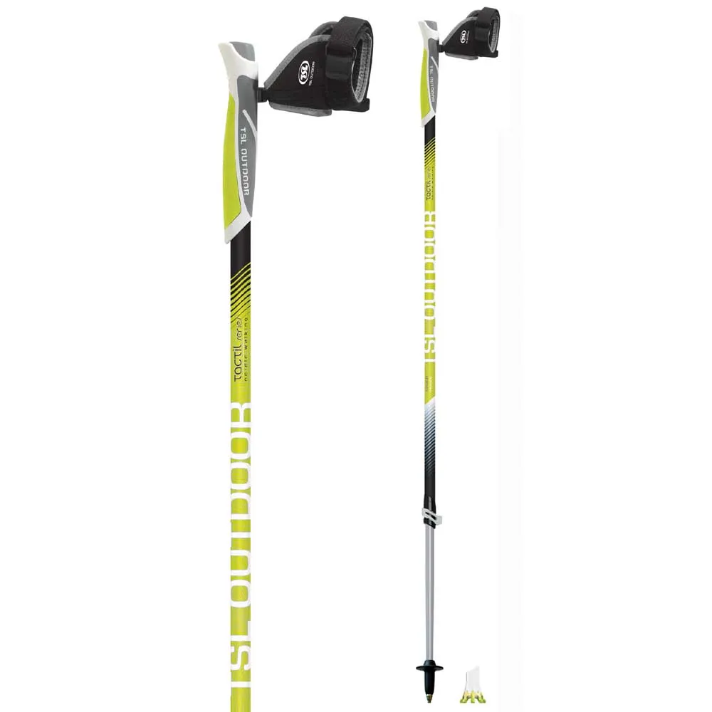 Tsl Outdoor Tactil Alu 2 Stöcke unisex, Green, 78-135cm Tsl Outdoor Tactil Alu 2 Stöcke unisex, Green, 78-135cm