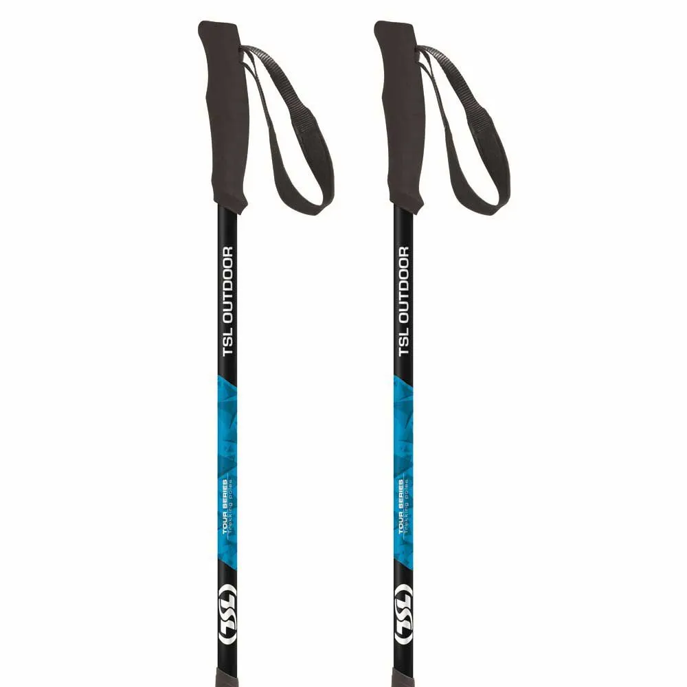 Tsl Outdoor Tour Aluminium 3 Light Twist Stöcke, Black / blue, 72.5-140cm Tsl Outdoor Tour Aluminium 3 Light Twist Stöcke, Black / blue, 72.5-140cm