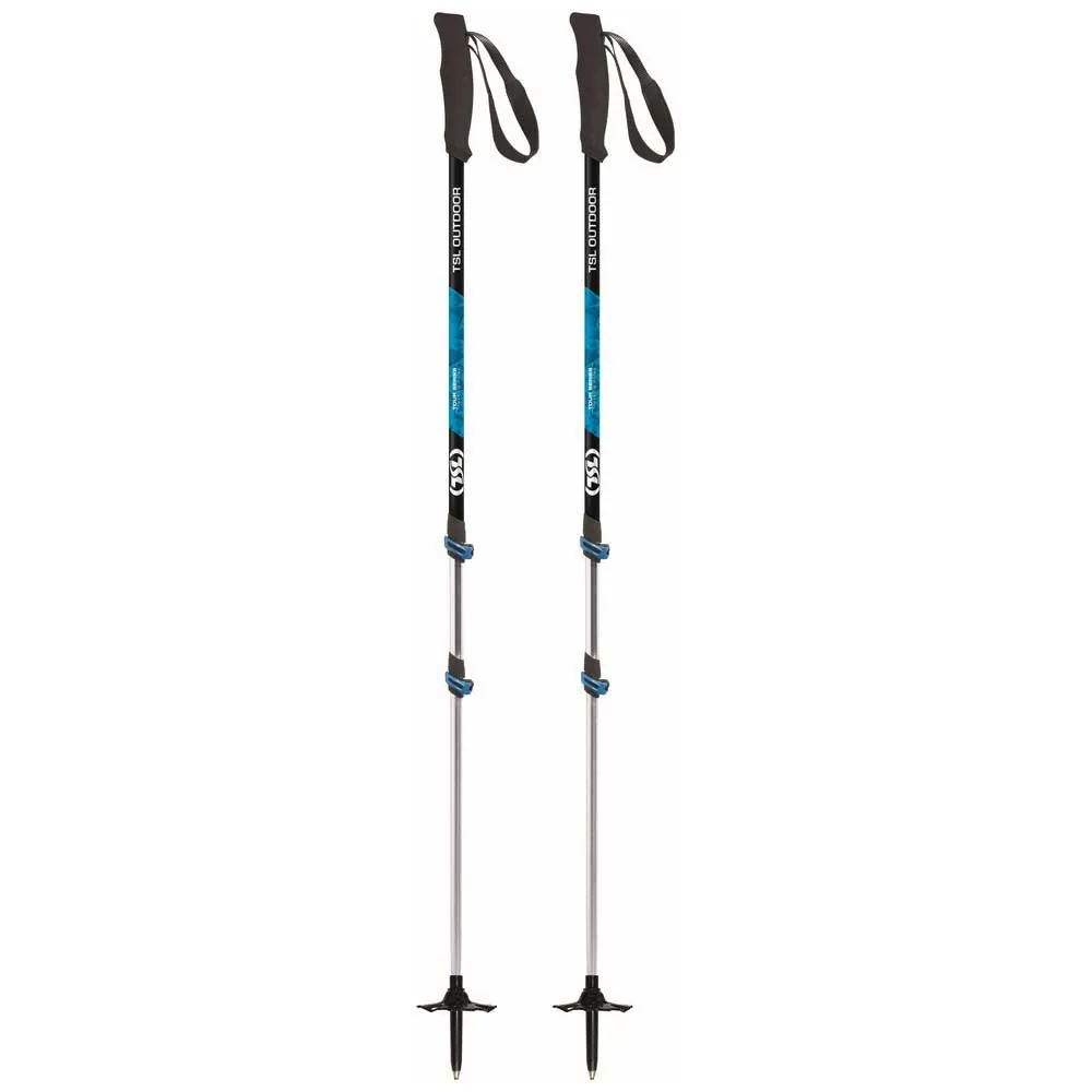 Tsl Outdoor Tour Aluminium 3 Light Twist Stöcke, Black / blue, 72.5-140cm Tsl Outdoor Tour Aluminium 3 Light Twist Stöcke, Black / blue, 72.5-140cm