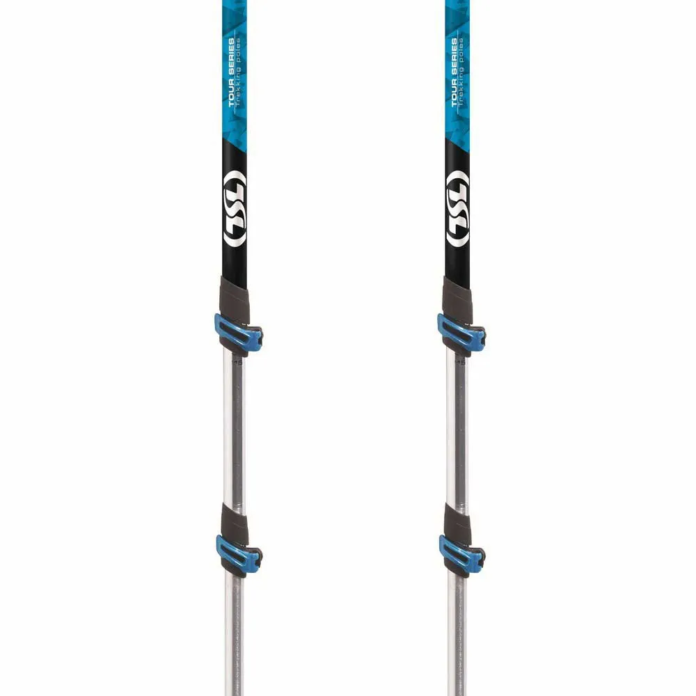 Tsl Outdoor Tour Aluminium 3 Light Twist Stöcke, Black / blue, 72.5-140cm Tsl Outdoor Tour Aluminium 3 Light Twist Stöcke, Black / blue, 72.5-140cm
