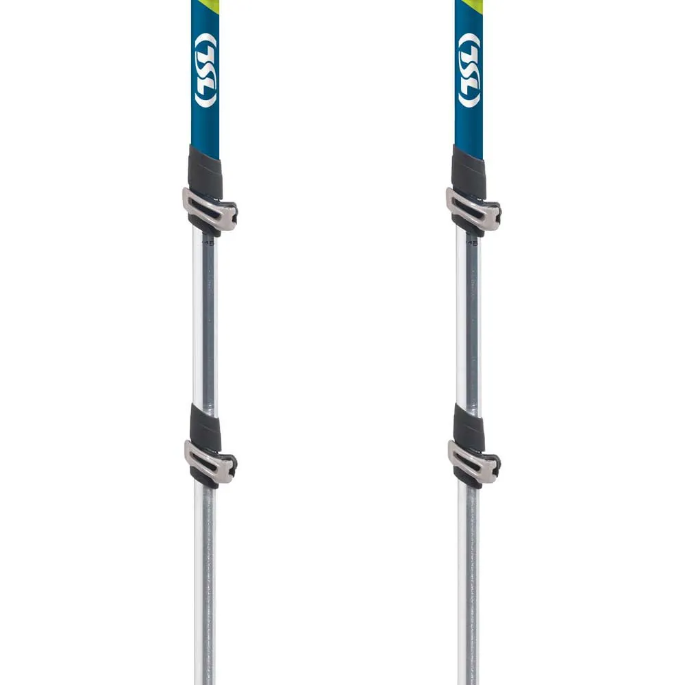 Tsl Outdoor Tour Aluminium Compact 3 Cross Twist Stöcke, Green / blue, 62-125cm Tsl Outdoor Tour Aluminium Compact 3 Cross Twist Stöcke, Green / blue, 62-125cm