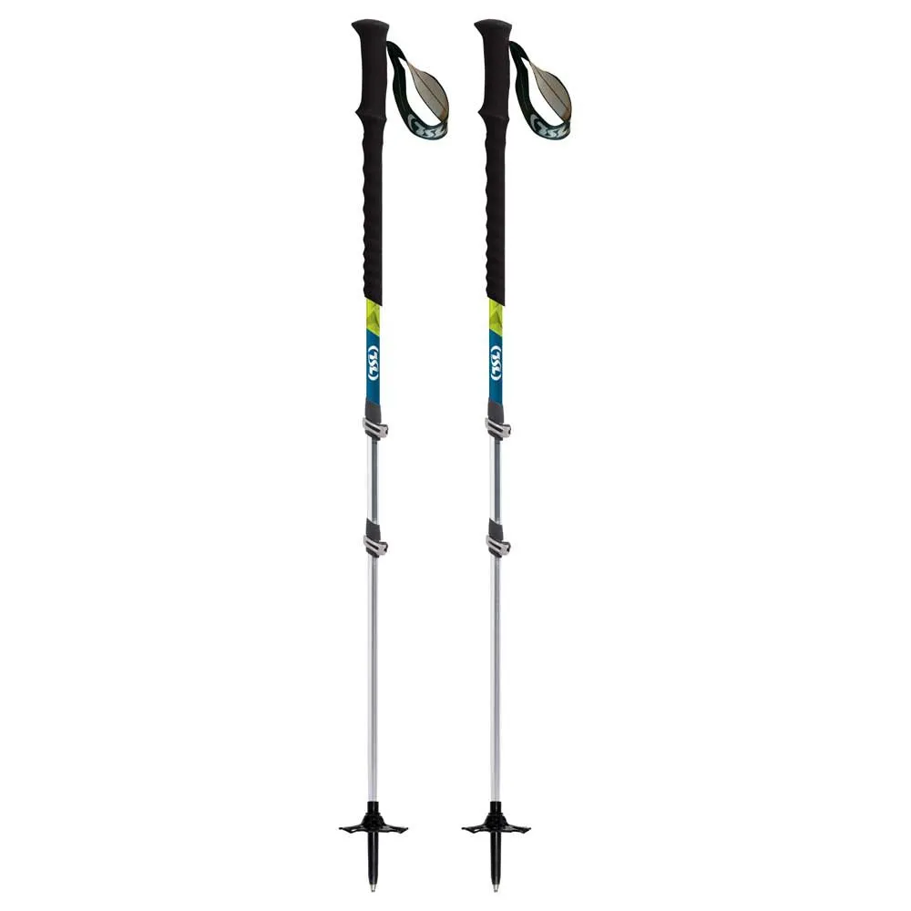 Tsl Outdoor Tour Aluminium Compact 3 Cross Twist Stöcke, Green / blue, 62-125cm Tsl Outdoor Tour Aluminium Compact 3 Cross Twist Stöcke, Green / blue, 62-125cm