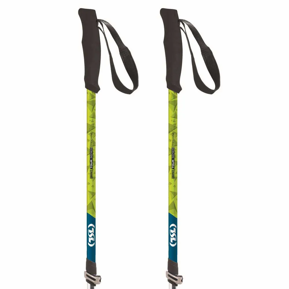 Tsl Outdoor Tour Aluminium Compact 3 Light Twist Stöcke, Black / yellow / blue, 62-125cm Tsl Outdoor Tour Aluminium Compact 3 Light Twist Stöcke, Black / yellow / blue, 62-125cm