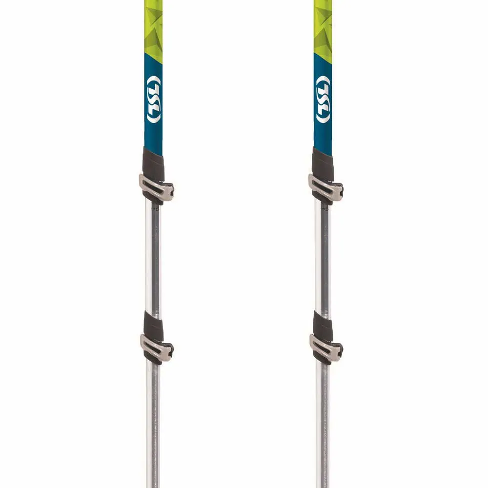 Tsl Outdoor Tour Aluminium Compact 3 Light Twist Stöcke, Black / yellow / blue, 62-125cm Tsl Outdoor Tour Aluminium Compact 3 Light Twist Stöcke, Black / yellow / blue, 62-125cm