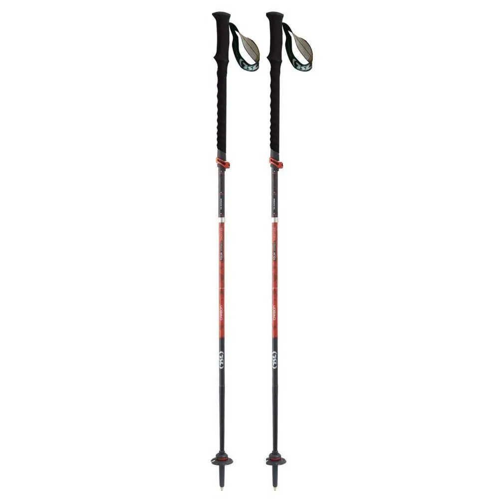 Tsl Outdoor Tour Carbon 5 Cross Twist Stöcke, Black / red, 110-130cm Tsl Outdoor Tour Carbon 5 Cross Twist Stöcke, Black / red, 110-130cm