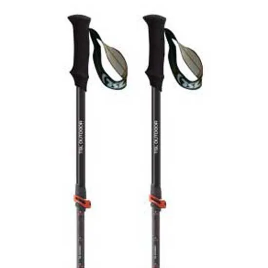 Tsl Outdoor Tour Carbon 5 Light Twist Stöcke, Black / red, 110-130cm Tsl Outdoor Tour Carbon 5 Light Twist Stöcke, Black / red, 110-130cm