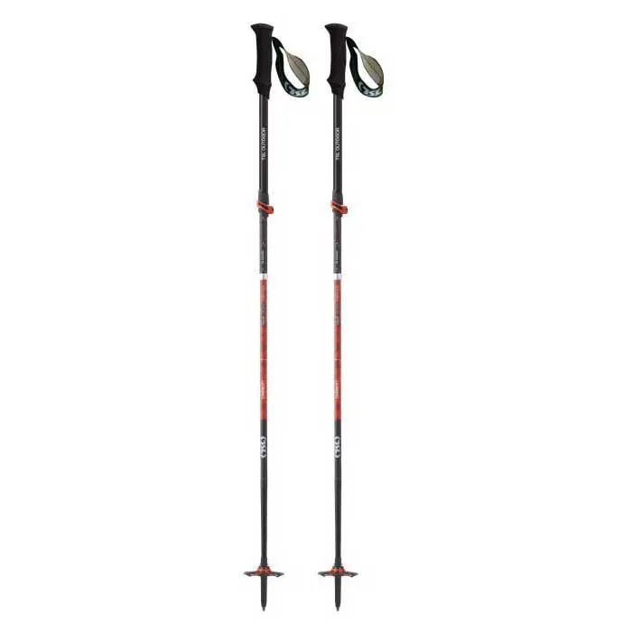 Tsl Outdoor Tour Carbon 5 Light Twist Stöcke, Black / red, 110-130cm Tsl Outdoor Tour Carbon 5 Light Twist Stöcke, Black / red, 110-130cm