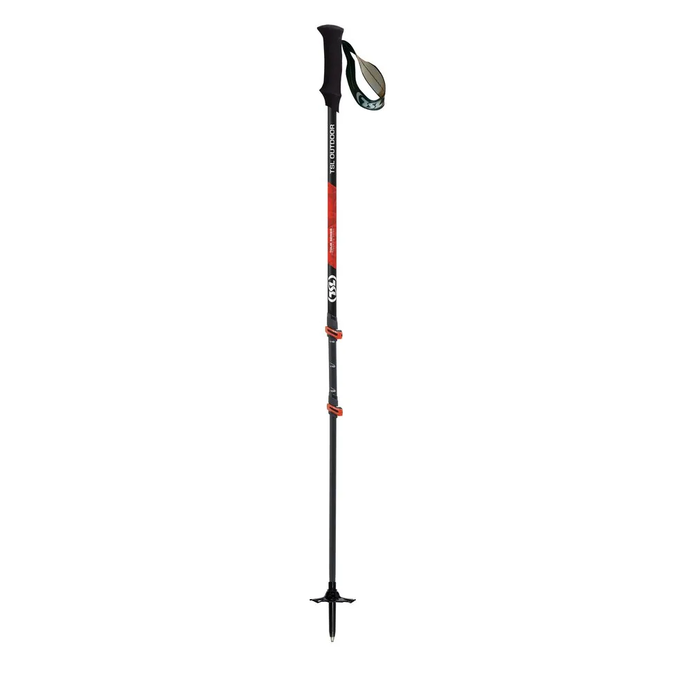 Tsl Outdoor Tsl Tour Carbon 3 Light Twist Stöcke, Noir / rouge, 72.5/140cm Tsl Outdoor Tsl Tour Carbon 3 Light Twist Stöcke, Noir / rouge, 72.5/140cm