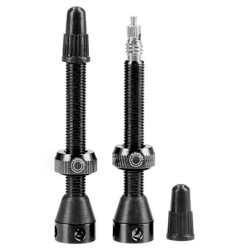 Tubolight Aluminum Presta Ventile 2 Einheiten, Black, 70mm Tubolight Aluminum Presta Ventile 2 Einheiten, Black, 70mm