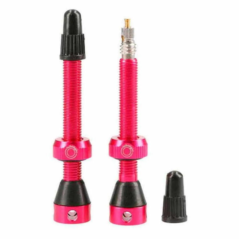 Tubolight Presta Tubeless Ventile, Pink, 50mm Tubolight Presta Tubeless Ventile, Pink, 50mm