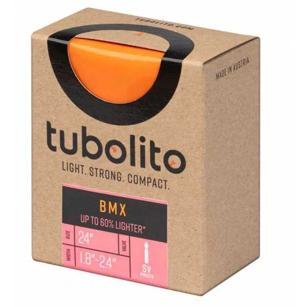 Tubolito Bmx Schrader 42 Mm Fahrradschlauch, Orange, 24", 1.50-2.50 Tubolito Bmx Schrader 42 Mm Fahrradschlauch, Orange, 24", 1.50-2.50