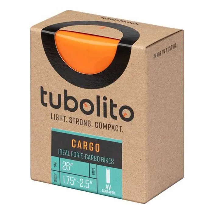 Tubolito Cargo Schrader Fahrradschlauch, Orange, 26", 1.80-2.50 Tubolito Cargo Schrader Fahrradschlauch, Orange, 26", 1.80-2.50