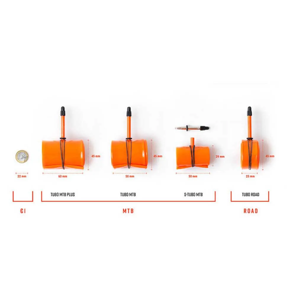 Tubolito Road Presta 80 Mm Fahrradschlauch, Orange, 700, 18-28 Tubolito Road Presta 80 Mm Fahrradschlauch, Orange, 700, 18-28
