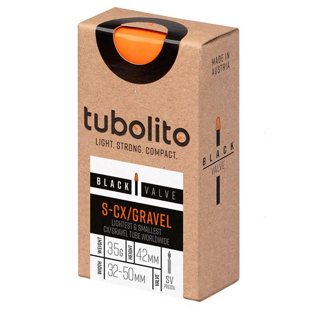 Tubolito S-cx/gravel 42 Mm Fahrradschlauch, Orange, 700/650, 32-50 Tubolito S-cx/gravel 42 Mm Fahrradschlauch, Orange, 700/650, 32-50