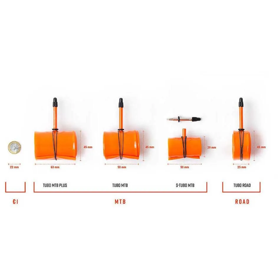 Tubolito S-tubo Mtb Sv Presta 27.5/29´´ Fahrradschlauch, Orange, 27.5-29", 1.8-2.5 Tubolito S-tubo Mtb Sv Presta 27.5/29´´ Fahrradschlauch, Orange, 27.5-29", 1.8-2.5