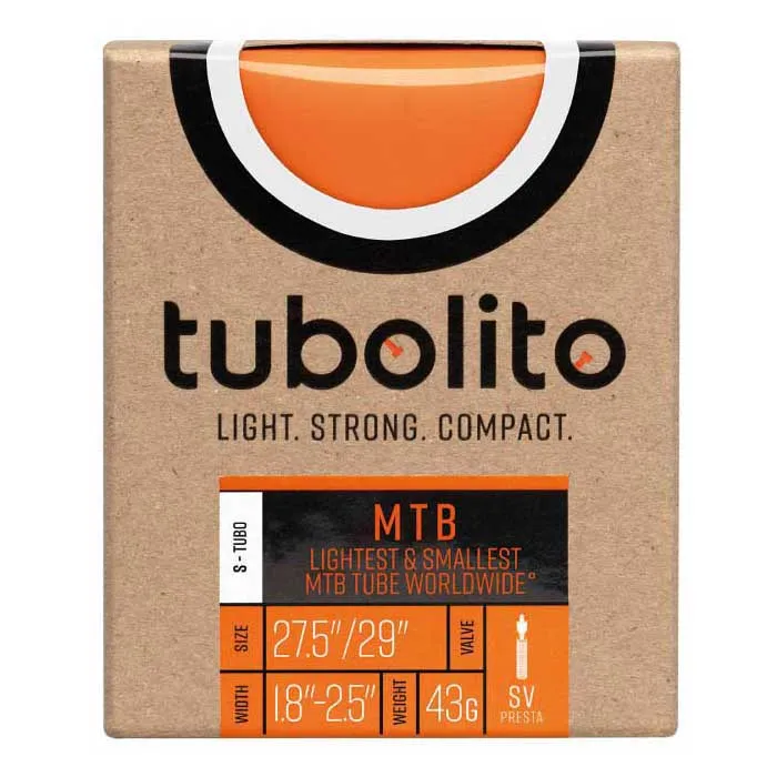 Tubolito S-tubo Mtb Sv Presta 27.5/29´´ Fahrradschlauch, Orange, 27.5-29", 1.8-2.5 Tubolito S-tubo Mtb Sv Presta 27.5/29´´ Fahrradschlauch, Orange, 27.5-29", 1.8-2.5