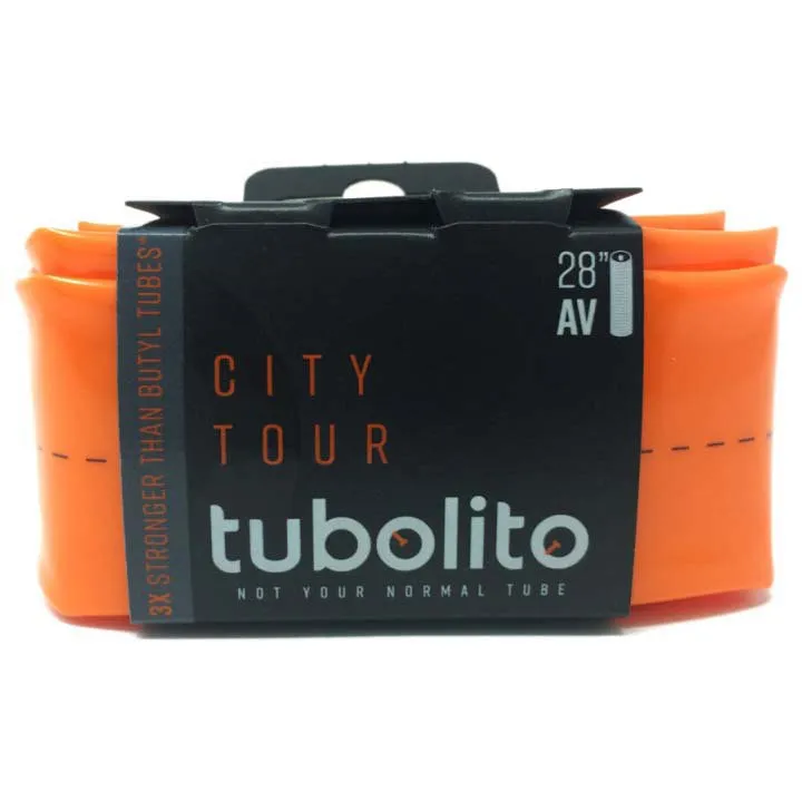 Tubolito Tubo City/tour Fahrradschlauch, Orange, 700, 30-47
