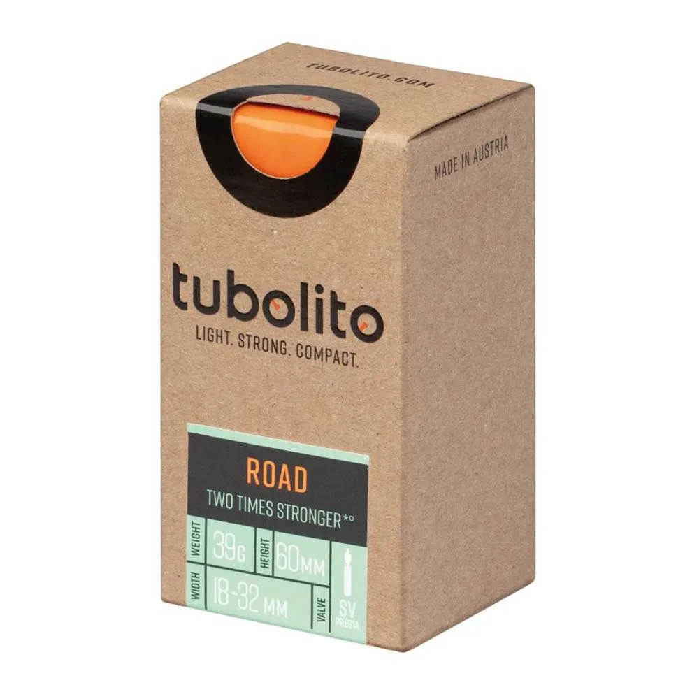 Tubolito Tubo-road Sv 60 Fahrradschlauch, Orange, 700, 18-32mm Tubolito Tubo-road Sv 60 Fahrradschlauch, Orange, 700, 18-32mm