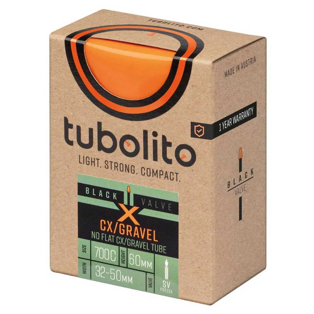 Tubolito X-tubo Cx-gravel All Fahrradschlauch, Orange, 700C, 32-50 Tubolito X-tubo Cx-gravel All Fahrradschlauch, Orange, 700C, 32-50