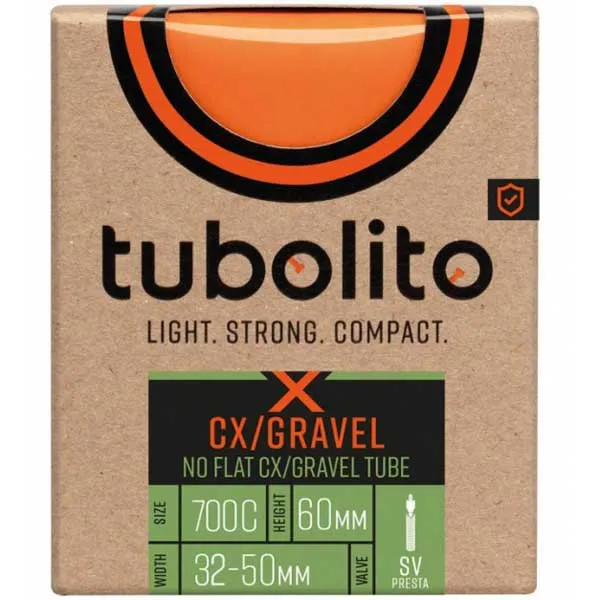 Tubolito X-tubo Cx/gravel Presta 60 Mm Fahrradschlauch, Orange, 700C, 32-50 Tubolito X-tubo Cx/gravel Presta 60 Mm Fahrradschlauch, Orange, 700C, 32-50