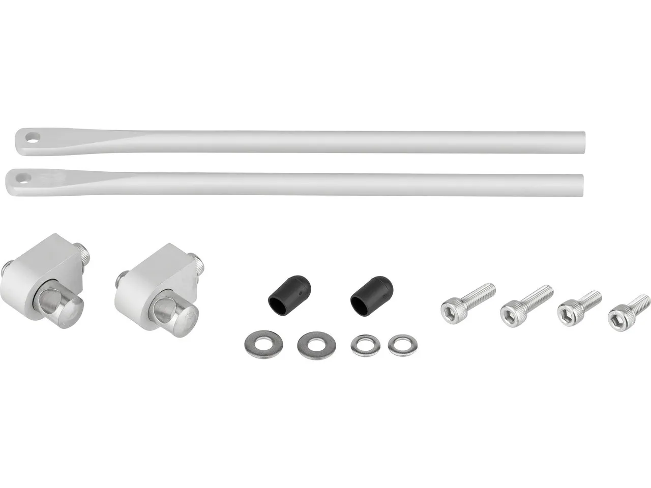Tubus Montageset oben, Silber, 190mm Tubus Montageset oben, Silber, 190mm