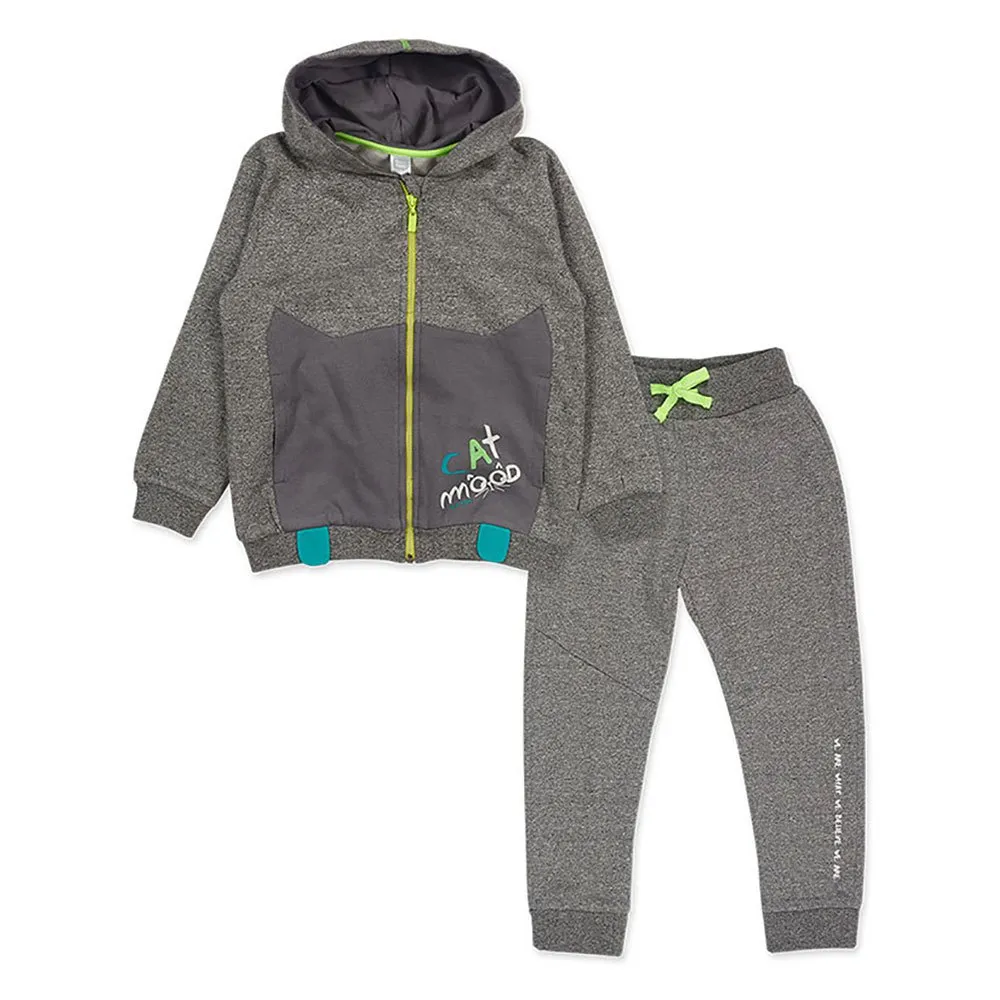 Tuc Tuc Cattitude Langarm-set, Grey 1, 5Y Tuc Tuc Cattitude Langarm-set, Grey 1, 5Y